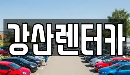 충청남도 천안시 서북구 성거읍 단기렌트카 전문 강산렌터카
